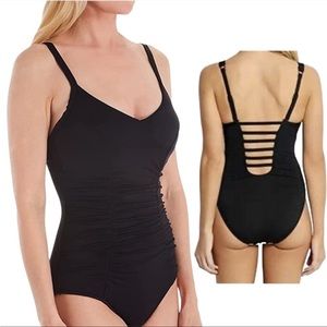 Seafolly Swimwear US SIZE 6 - DD Cup Black One Piece 10729DD065 NEW NWT